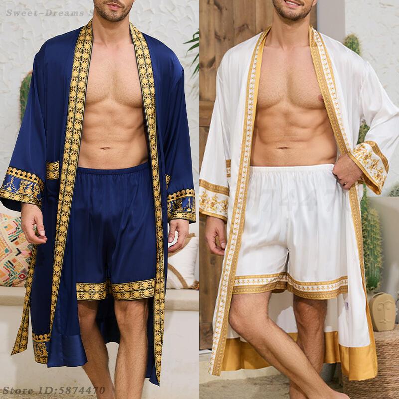 Männer Lange Robe Pyjamas Set  – Men'S Kimono Accessories Bewertung und Preis